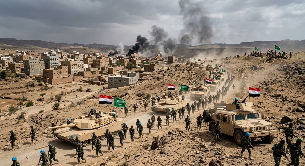 DiamondNews001's tweet photo. 🇸🇦🇾🇪🇮🇷 I think Yemen could be heading into a major new phase of the conflict.

The Saudi-backed Yemeni government has launched its counteroffensive, after weeks of preparations.

Now the question is how far this goes.

The next few weeks may tell us whether this becomes a contained fight or something much bigger.
