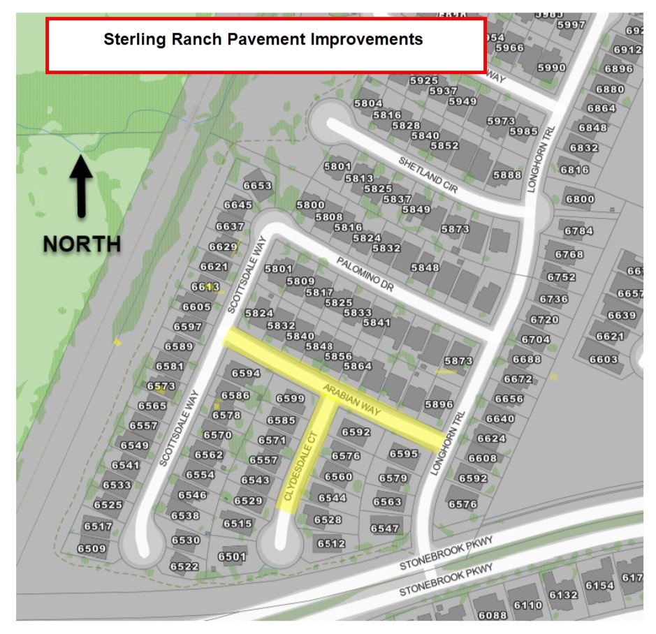 CityOfFriscoTx's tweet photo. Roadwork Roundup: Week of October 5, 2026 🚧
These roadwork projects may continue to impact traffic this coming week. (Estimate 2 wks. for completion, weather permitting).

Ongoing Pavement Repairs:
- 4984 Main St.
- 12602 Canoe Rd.
- Sterling Ranch - Arabian Way and Clydesdale Court- 11649 Westlawn Ln.

Ongoing Utility and Pavement Improvements:
- Holly and Hawthorne Streets

@friscopd