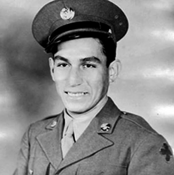 WWIIMemorial's tweet photo. U.S. Army Master Sergeant Manuel Verdugo Mendoza of Miami, Arizona, was posthumously awarded the Medal of Honor for his heroic actions on October 4, 1944, near Mt. Battaglia, Italy.

Mendoza joined the Army in November 1942 and, by October 4, 1944, was serving as a staff sergeant at Mt. Battaglia, Italy. He is credited with single-handedly breaking up a German counterattack. Despite being wounded in the arm, he repeatedly fired on the attacking Germans, enabling his company to hold their position on the hill.

He was posthumously awarded the Medal of Honor for his actions on October 4, 1944. Mendoza had died in 2001 before his Distinguished Service Cross was upgraded to the Medal of Honor in 2014.

#WeRememberThem