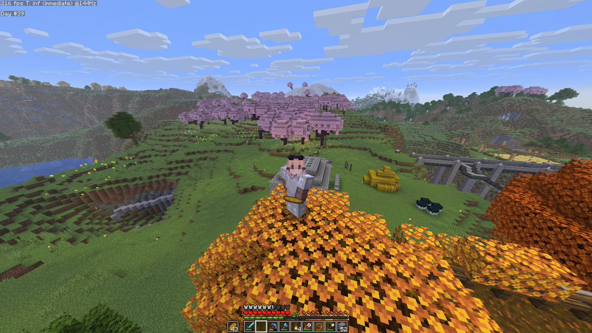 johnvivas_'s tweet photo. INCREIBLE, en la macbook air m5 pasé de 144fps aprox con 16 de chunks a +250 con 32 de chunks ! 

@itsnoahd thanks! https://t.co/uDv67yWusN