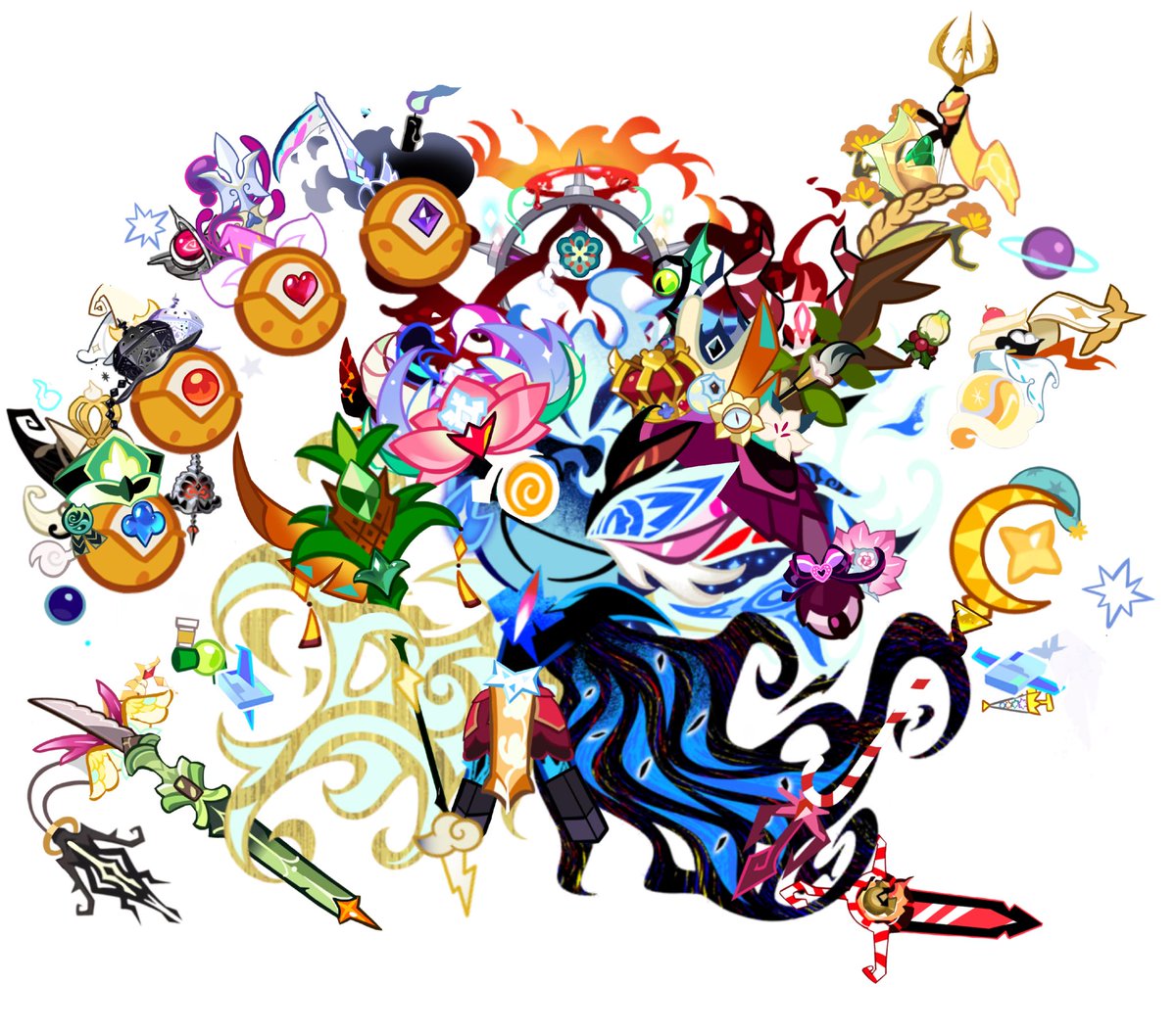 purifiesthedark's tweet photo. it’ll be 2050 and shadow milk cookie will end up looking like this https://t.co/Ldprf6aujW