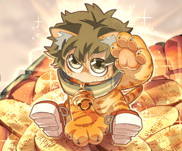 KiRAWRart's tweet photo. Day 03 #BKDKtober2026: "Maneki-Neko"

Lucky little Meowdoriya bestows riches on his Nyacchan!

#deku #bakugo https://t.co/iB4ezOPZ72