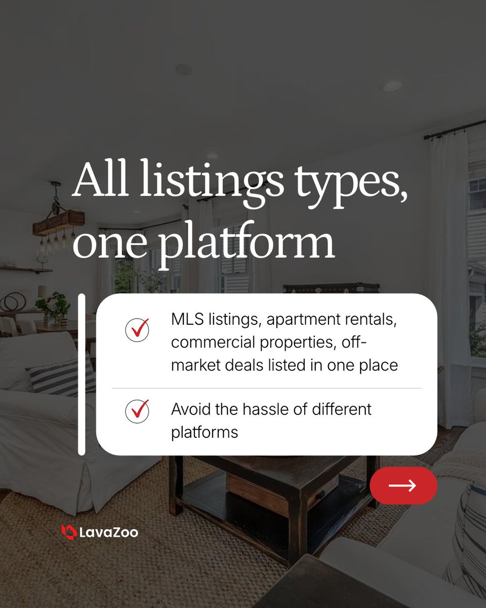 lavazooRE's tweet photo. Tired of leads getting rerouted to someone else's inbox? Frustrated by paying per listing just to juggle multiple platforms?

There's a better way to list in New York. 🗽

LavaZoo was built with agents and landlords in mind — so you never have to worry about where your leads are going or how much your next listing is going to cost. Swipe through to see what makes LavaZoo different. ➡️

🔗 Tap the link in bio to start listing today at https://t.co/B1IArAdj9L

#RealEstateAgents
#NewYorkRealEstate
#RealEstateNYC
#RealEstatePlatform
#NewYorkCity