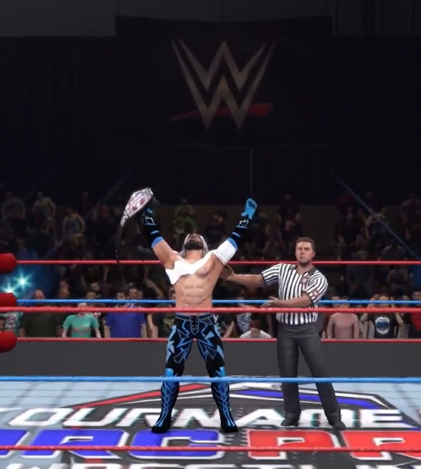 TourneyArcProW's tweet photo. @MasonFatal wins Good News in dominant fashion. Putting him at #4 in the rankings and earning a sponsorship by @MadisonReyesXO 

 But @SillChance remained undeterred and still your TAPW Champion https://t.co/gRz61yPTri
