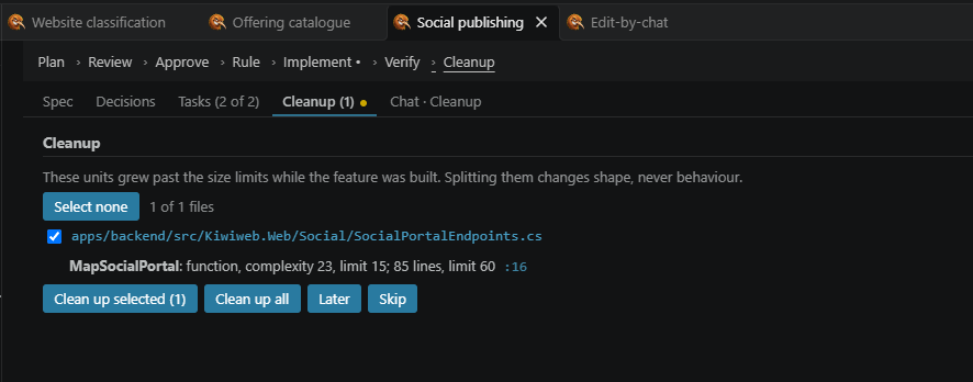 jgauffin's tweet photo. My coding agent applies boyscout principle after every implemented feature.
https://t.co/WEcBZHmZUg
#codingagent #softwarequality https://t.co/bu8NVku5w2