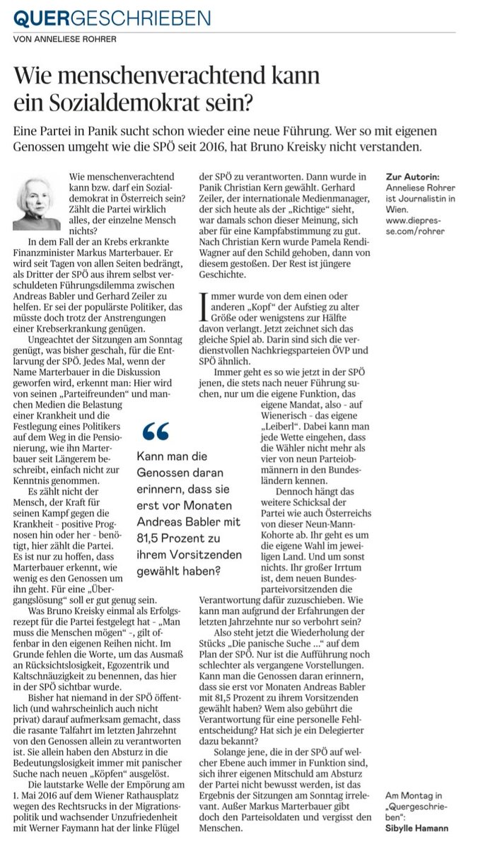 RablPeter's tweet photo. Wie recht sie hat https://t.co/jQtTKrPu5b