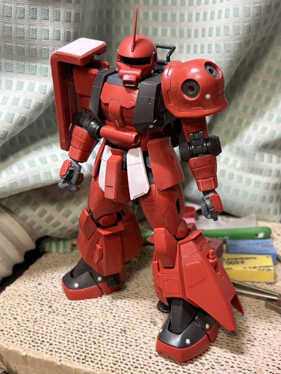 itokonpp's tweet photo. 時間がなかなか持てない中で、ちまちまディテ追加。
盾を整形したら、塗装しよう。
#モデフェス https://t.co/F6iqXVARBw