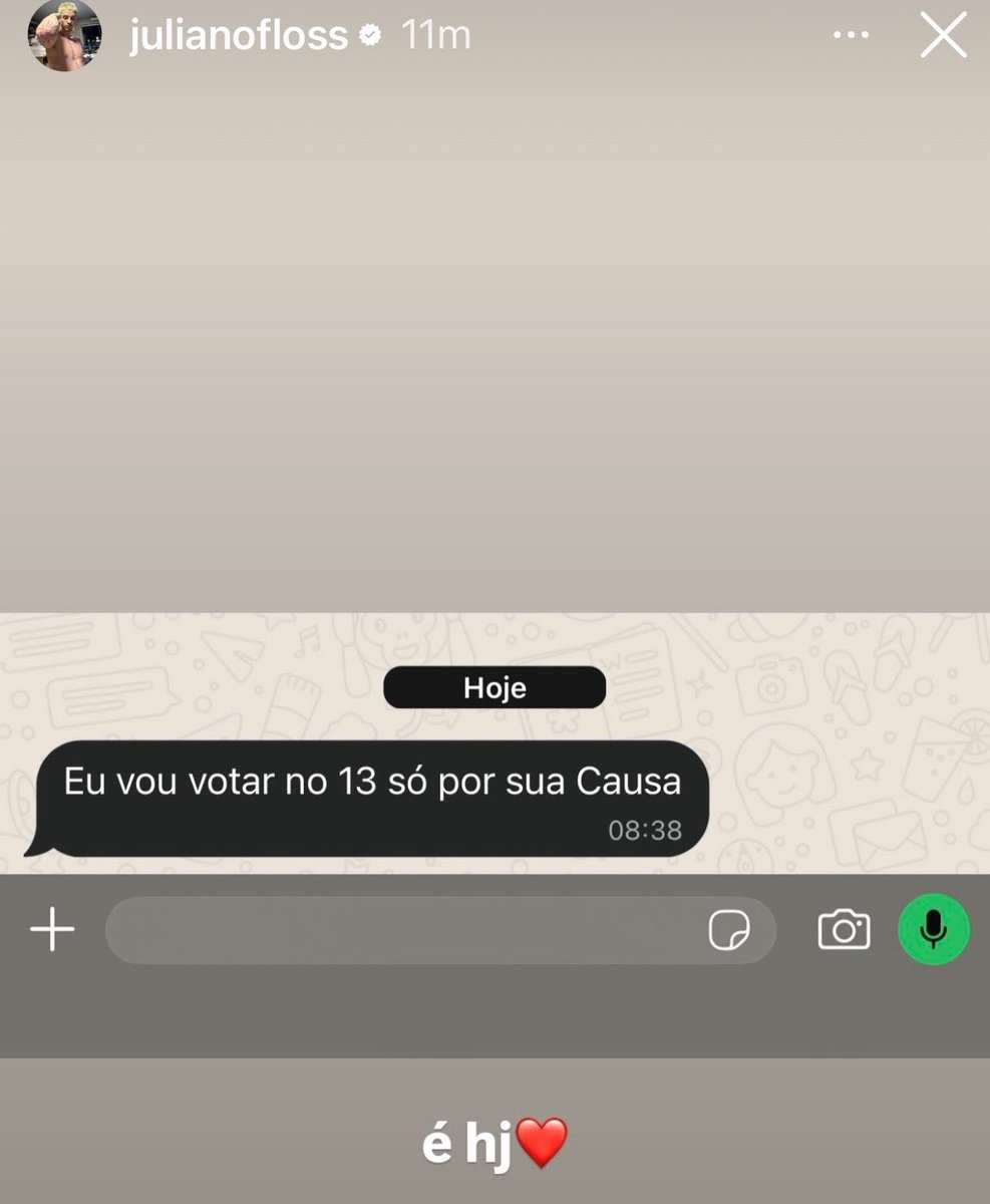 lilianvoleidp's tweet photo. juliano floss vota no Lula e ainda vira voto ⭐️❤️ https://t.co/Po4TmkLywL