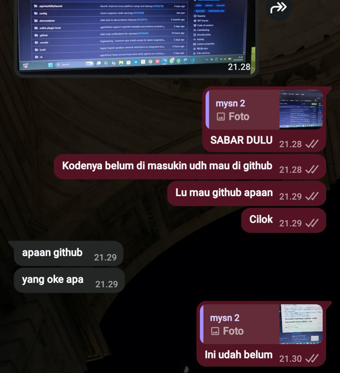 secretdo00r's tweet photo. Oh jadi gini ya rasanya jadi it support https://t.co/qnVUGlO7UQ