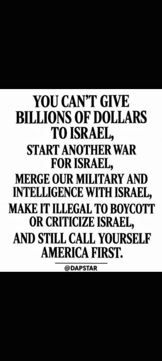 Beck33Beck's tweet photo. @ScottPresler Republicans have already chosen Isreal over America, so what difference does it make? https://t.co/RohM5ihRpC