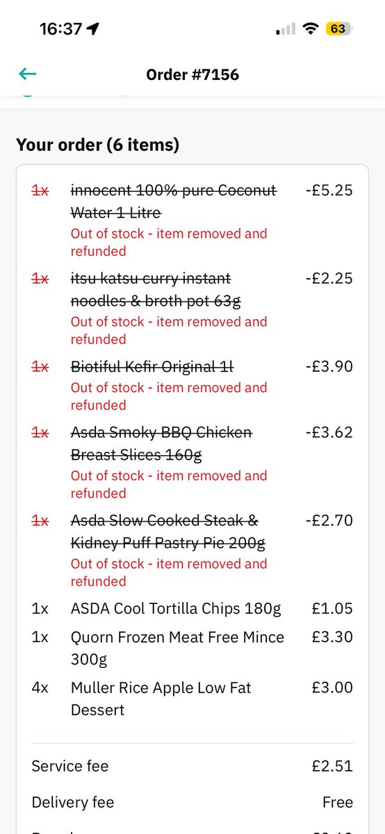 i_love_piggiesx's tweet photo. @Deliveroo I’ve used you for a supermarket order a couple of times and now and I find it interesting that every single time I’ve ordered something with a discounted price, it’s suddenly ‘out of stock’…every single time… https://t.co/AmY2Yawaeh