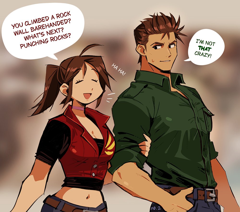 Jilimug's tweet photo. Redfield siblings #ResidentEvilㅤ https://t.co/LLylUWJEZp
