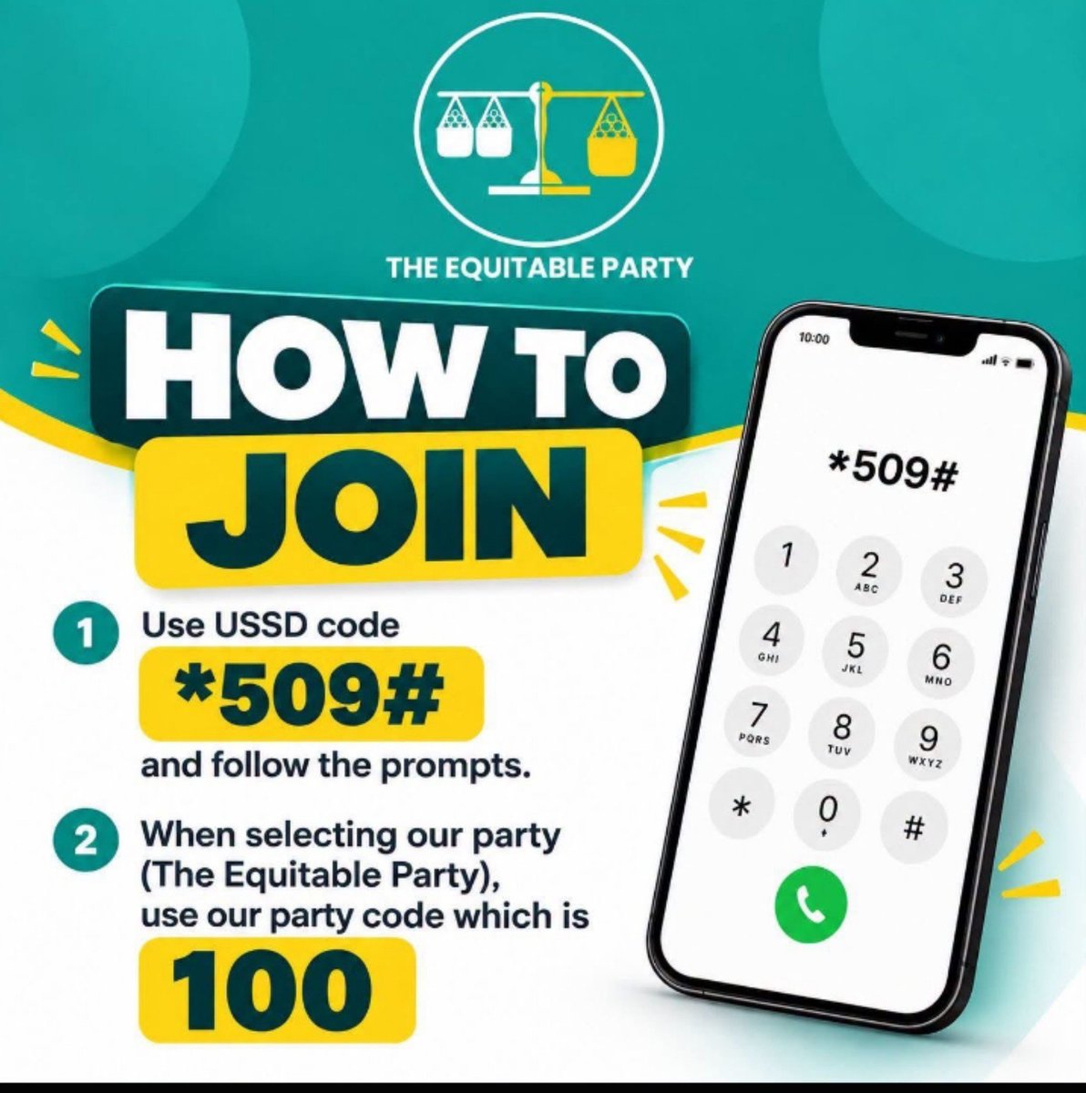 _Optimus_Tv's tweet photo. The Equitable Party

TEP 

#TEP

Chama Ya Sifuna 

Just Retweet 
#ChamaYaSifuna #2027 https://t.co/AMlVp7laWI