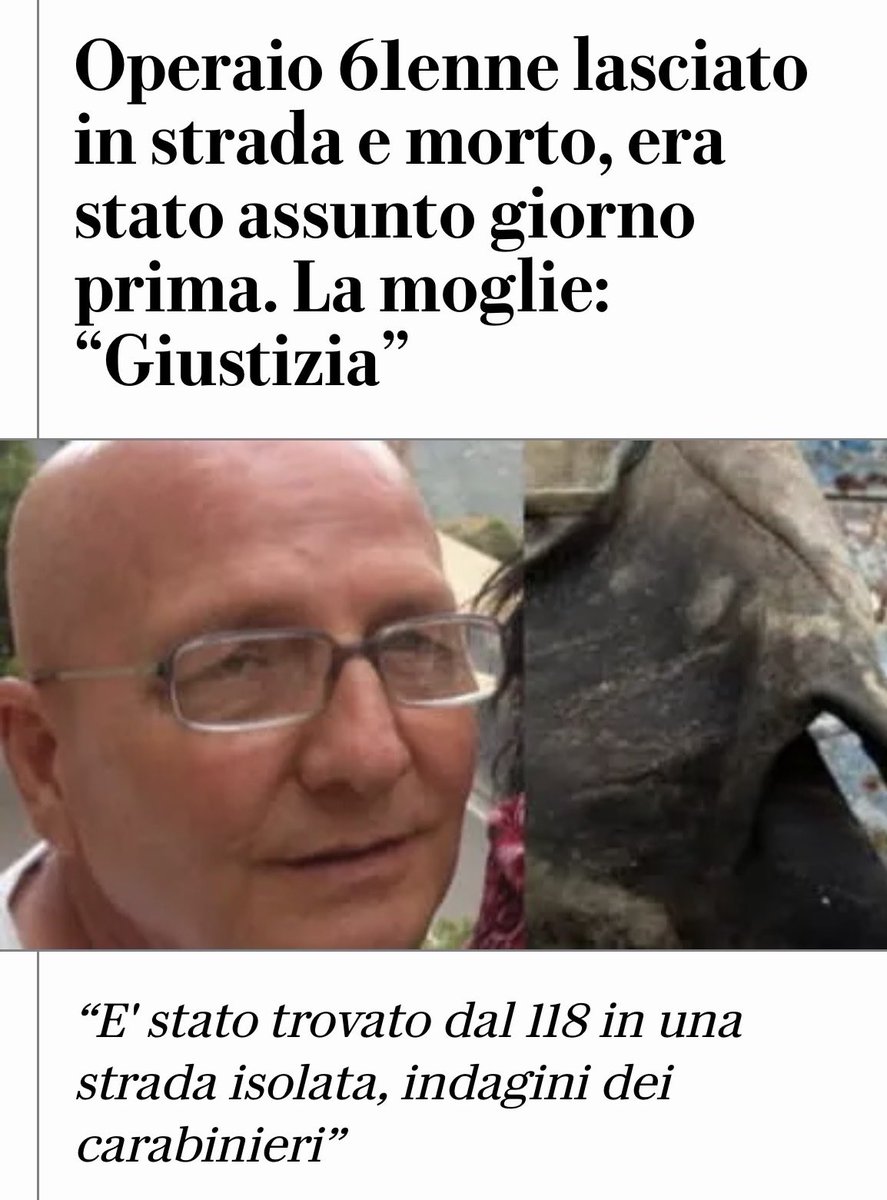 lisameyerildra1's tweet photo. Non è un paese civile quello dove le vite di chi lavora non contano nulla https://t.co/tR5vve8VK0