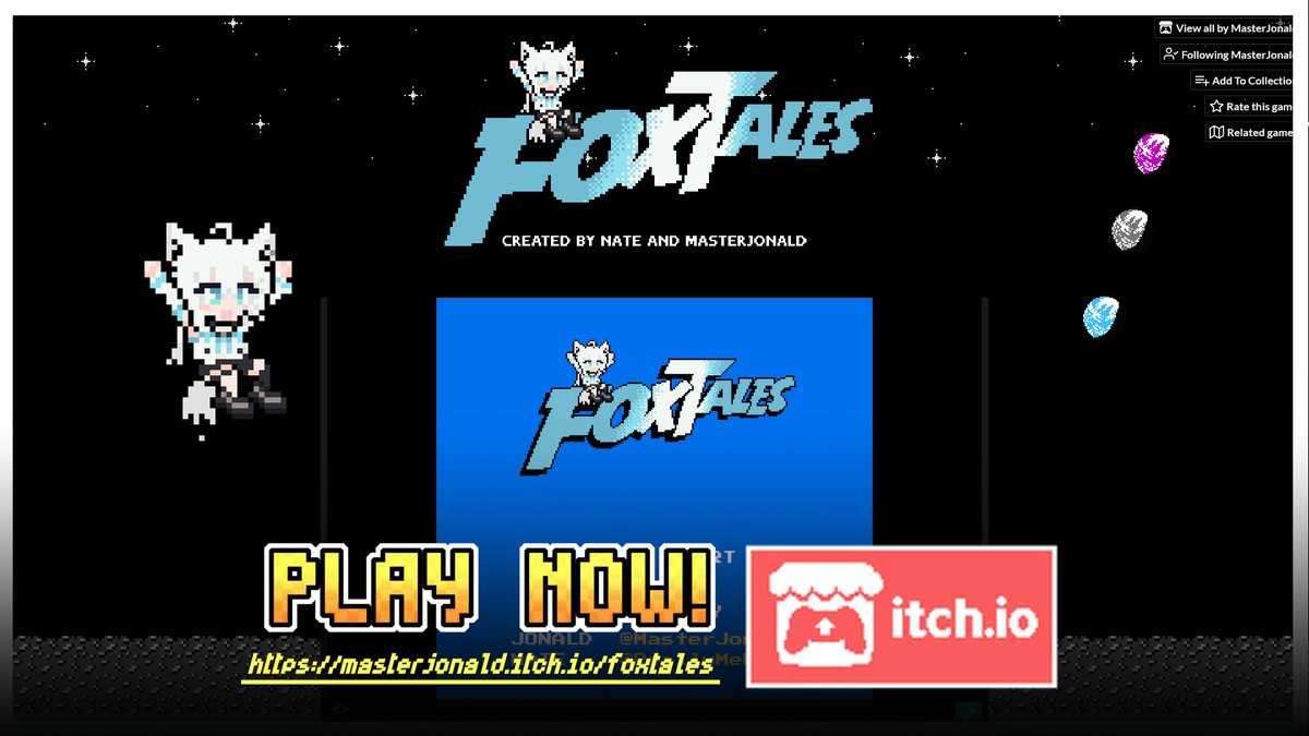 BestoGameTeam's tweet photo. FoxTales is OUT NOW! 
Play at: https://t.co/LbptfA2TvN

Happy Birthday, Shirakami Fubuki! 🦊🌽

#絵フブキ #hololive https://t.co/HDReSGVjU6