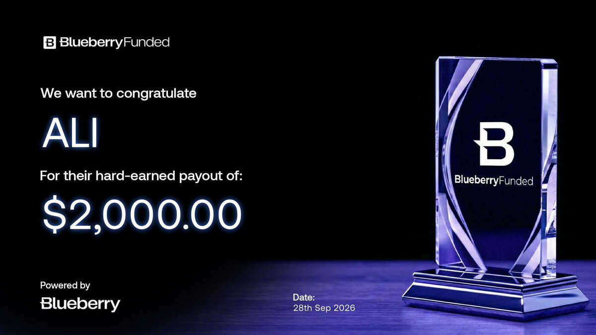 BlueberryFunded's tweet photo. Such good numbers suit our traders! 

Congratulations! Go ahead. Make Big Numbers. 

We are here to back you up 🤝 https://t.co/mbSqGT8ETe