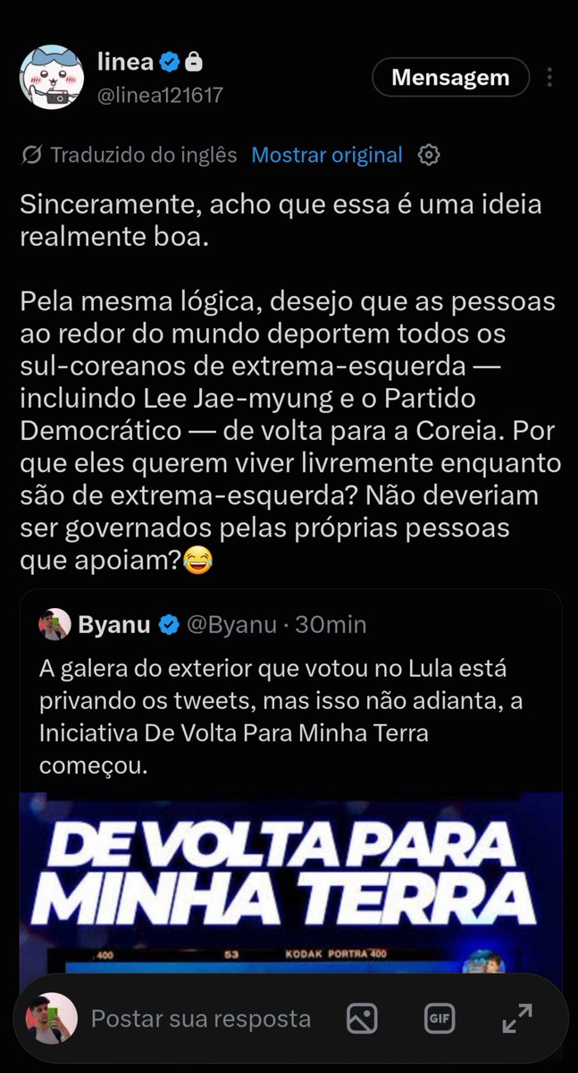Byanu's tweet photo. Iniciativa de deportação mundial começou. https://t.co/TKhN6yZneE