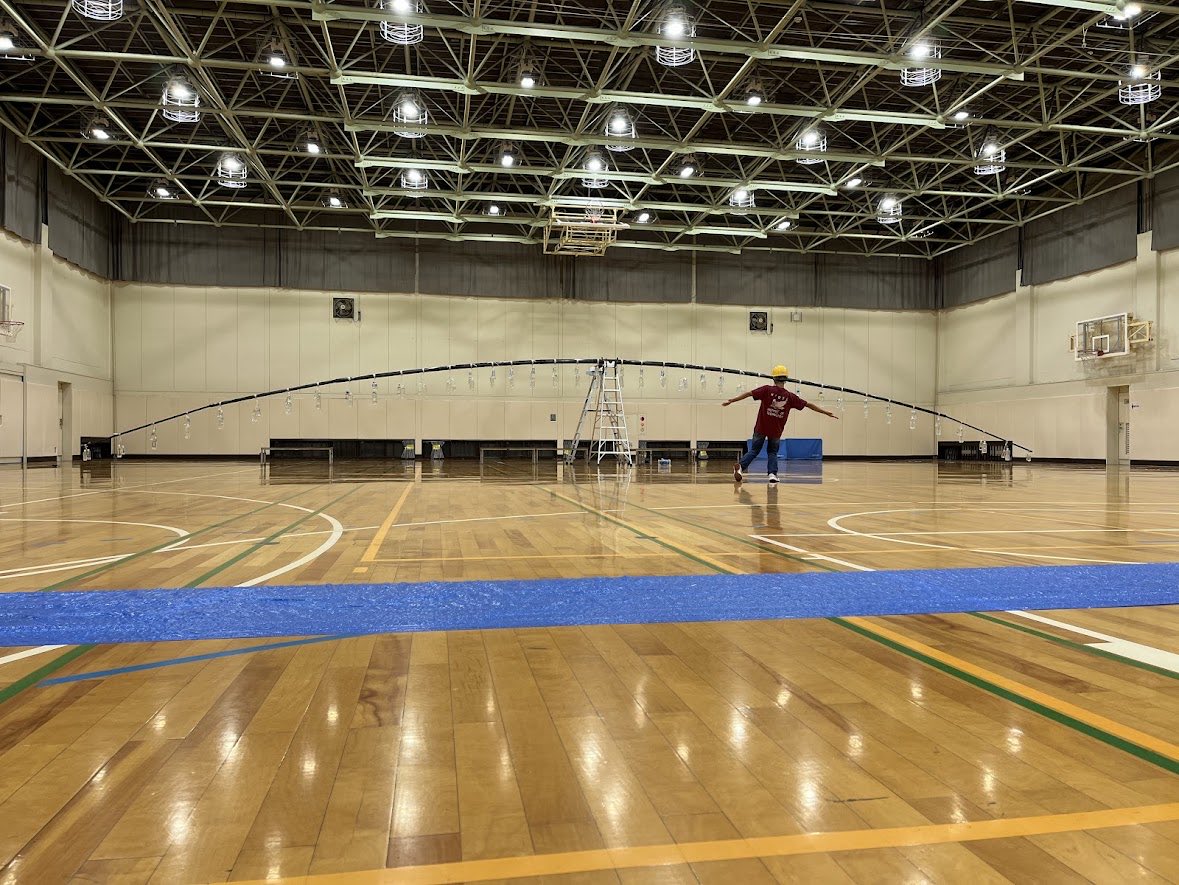Tori_Human_kit's tweet photo. 昨日、荷重試験を実施しました。
1Gと1.4Gをクリアしました！
これからも2027年の鳥人間コンテストに向けた機体制作を進めていきます！！
#ktf27 #荷重試験 https://t.co/DhCMB1bnSB