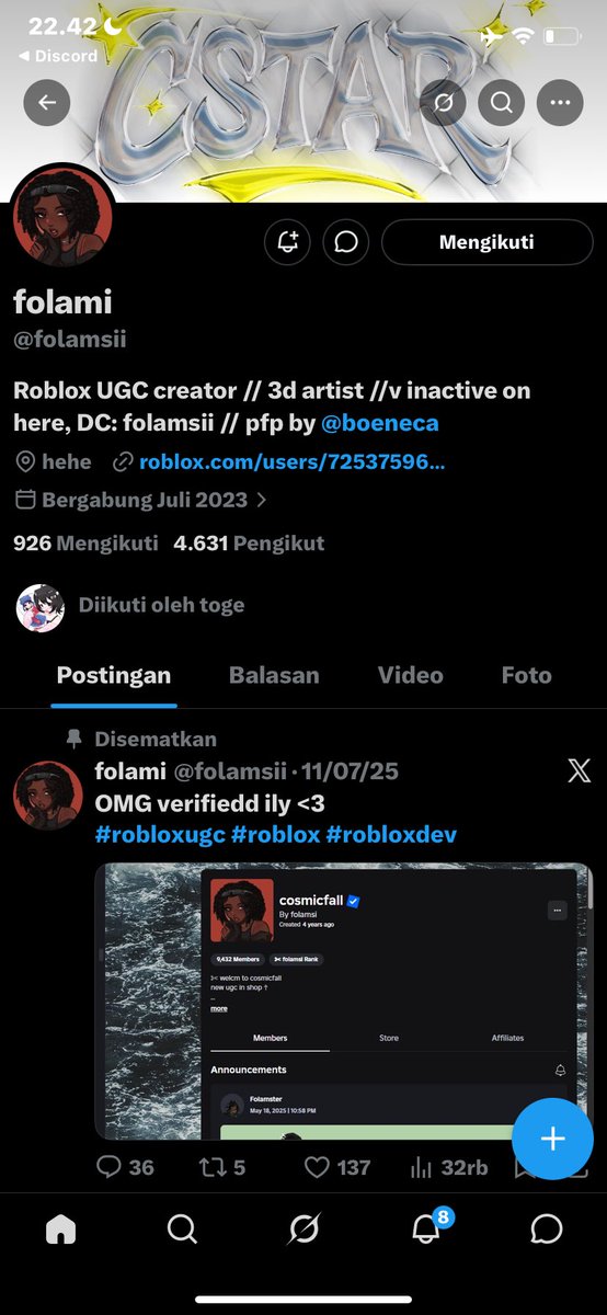 Harry_Jumat's tweet photo. @folamsii I’ve been following all your social media accounts for a long time, but I’ve never won a giveaway. I really hope I manage to win this time; I really need that set for my Halloween costume. Thank you.

USN: Hajireng https://t.co/zrnFbDl3Ws