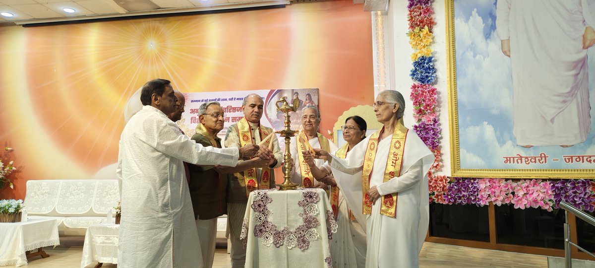 kpsingh330's tweet photo. For a teacher, speaking at academic institutions is natural; but speaking from a spiritual platform is a matter of pride, privilege and distinction. Today, I had the honour of being invited by the Brahma Kumaris on a very special occasion to address senior citizens and grace the Prize Distribution Ceremony as the Chief Guest.

While sharing my thoughts on spirituality, I emphasised that spirituality is not merely a way of life; it is the foundation of character, conduct and, ultimately, a meaningful career and purposeful life. Education may sharpen the intellect, but spirituality refines the soul and gives direction to our knowledge, actions and aspirations.

It was truly a mesmerising and deeply fulfilling experience to interact with people in the age group of 60 to 90 years. Their warmth, affection, blessings and words of appreciation after my address touched me deeply. Receiving blessings from such experienced and spiritually enriched souls was an inner joy and a moment of profound satisfaction. My heartfelt gratitude to the Brahma Kumaris administration for inviting me and giving me this wonderful opportunity to share my thoughts, experiences and reflections on spirituality.

I have always believed that knowledge makes us capable, but spirituality makes us worthy. When knowledge is guided by spirituality, character becomes our identity, conduct becomes our strength, and life becomes our message.