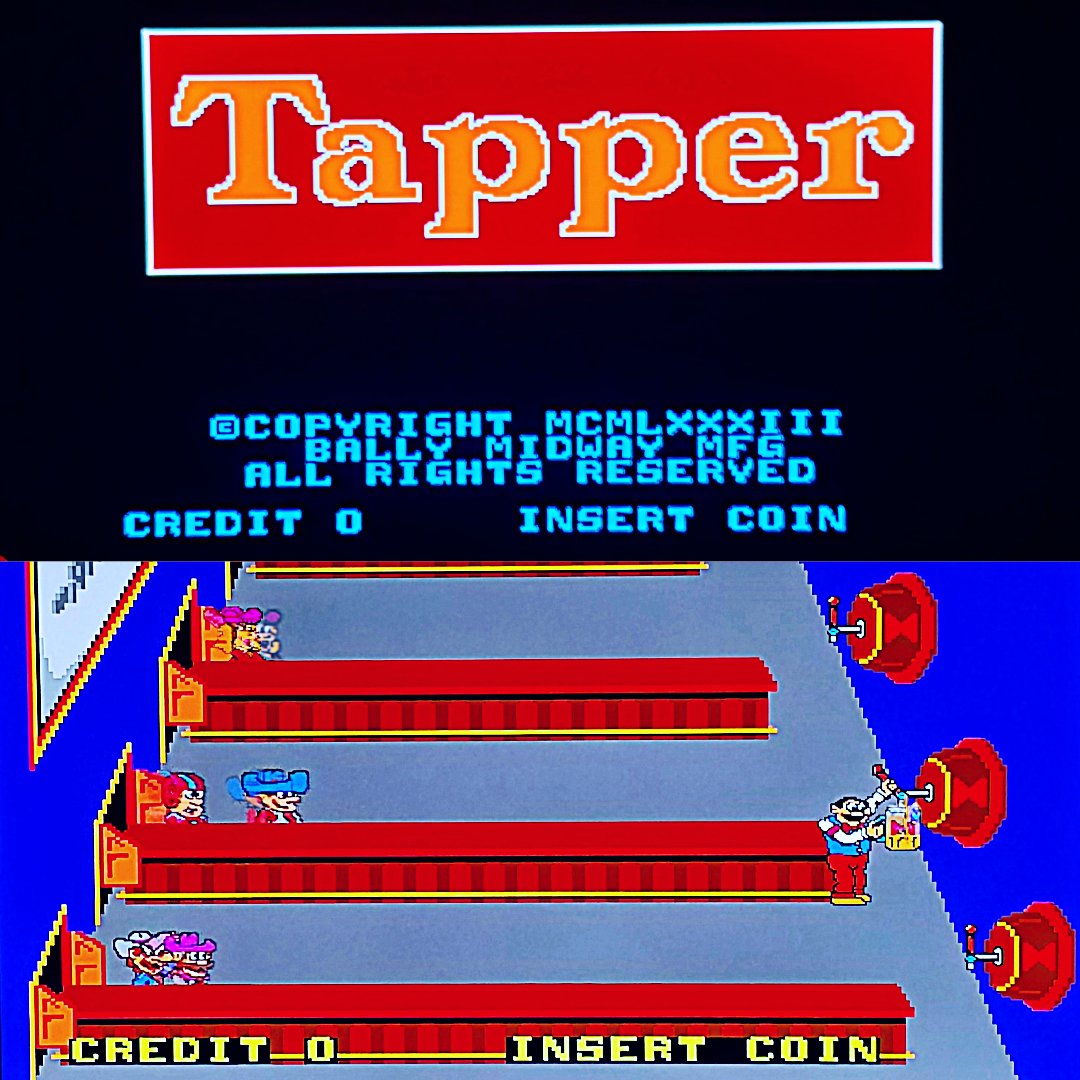 retrorobreviews's tweet photo. Since its the last day of #Octoberfest apparently I decided to play a classic #arcadegame called #tapper and im glad it works on my raspberrypi/retropi too!!! Anyone remember this game and how far did could you get?!! I could only get to level 3 and maybe 4 if lucky. #retrogaming #retrorobbyreviews