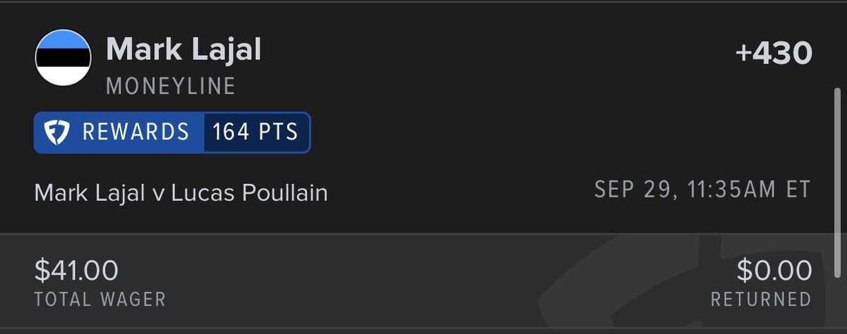 SharpHustle_'s tweet photo. 🚨$35 Risk Free Tennis Arb🚨

Lajal vs Poullain- Moneyling

Lajal- $41
Poullain- $140
Total out- $181
Total return- $216.61
Total profit -$35🤑

All plays found using @OddsJam 

DM if you want to learn https://t.co/wFp8zIj52k