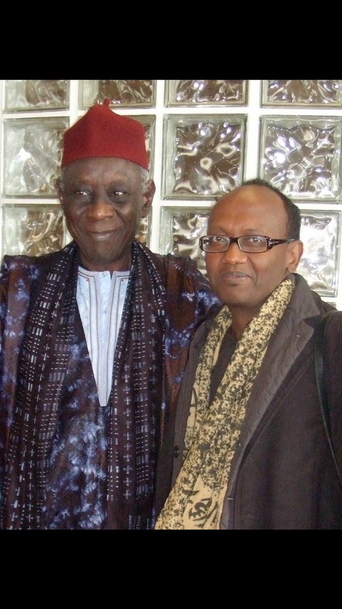 AAWaberi's tweet photo. Aux côtés de l iroko Cheikh Hamidou Kane (1928-2026), à Brigham Young University, Provo, Utah, 2011. Pour célébrer le 50e anniversaire de son chef d oeuvre ‘L’Aventure ambiguë’ (1961) dans l université emblématique des Mormons. https://t.co/2fchvhNOHB