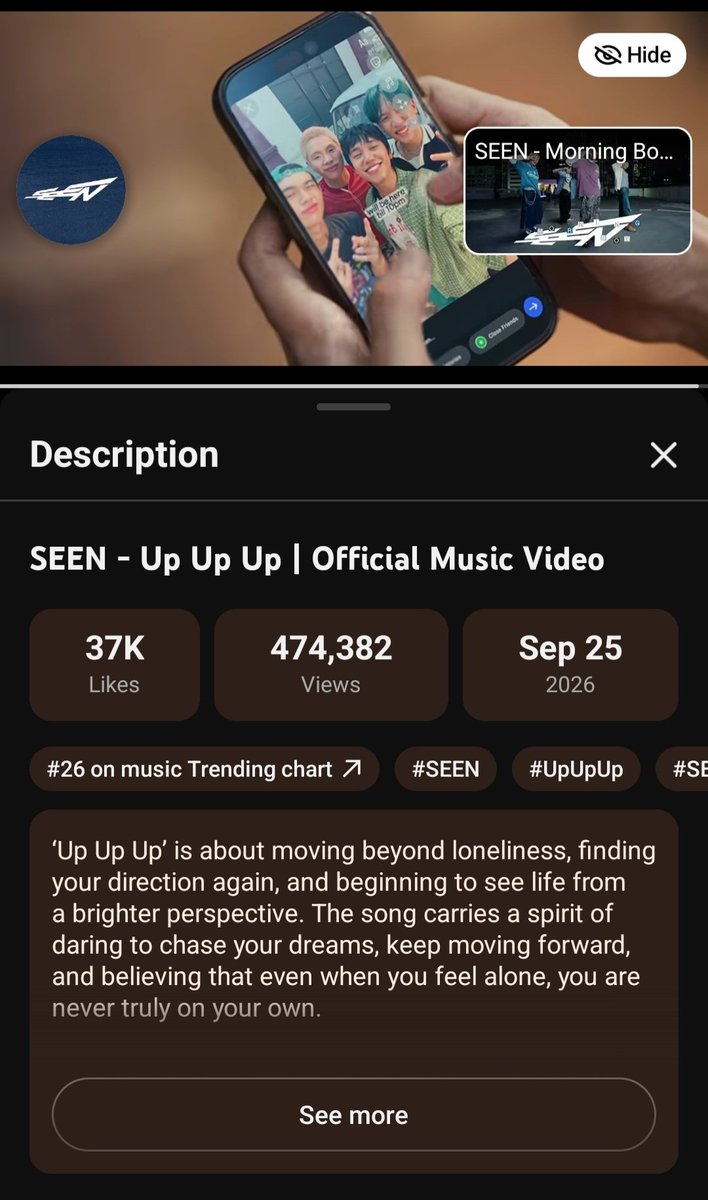 piyours_2's tweet photo. 🆙 SEEN STREAMING CHAINS 🆙

UP UP UP — SEEN

🎯 : 1M
⛓️‍💥:  https://t.co/X7VwYlXDDn…

TAG 4 MUTUAL: @momzbian @eri__bliss @dd_albi1 @matchaverse111 (izin tag)

DON'T BREAK THE CHAINS‼️
#SEEN #UpUpUp
#SEEN_UpUpUp https://t.co/SDa23hXj2T