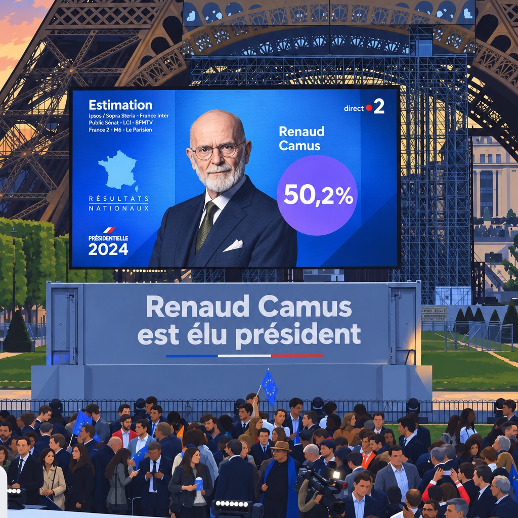 LibrairieRCamus's tweet photo. BREAKING NEWS
En ce 30 février 2024, Renaud Camus vient d’être élu président de la République française avec 50,2% des voix.