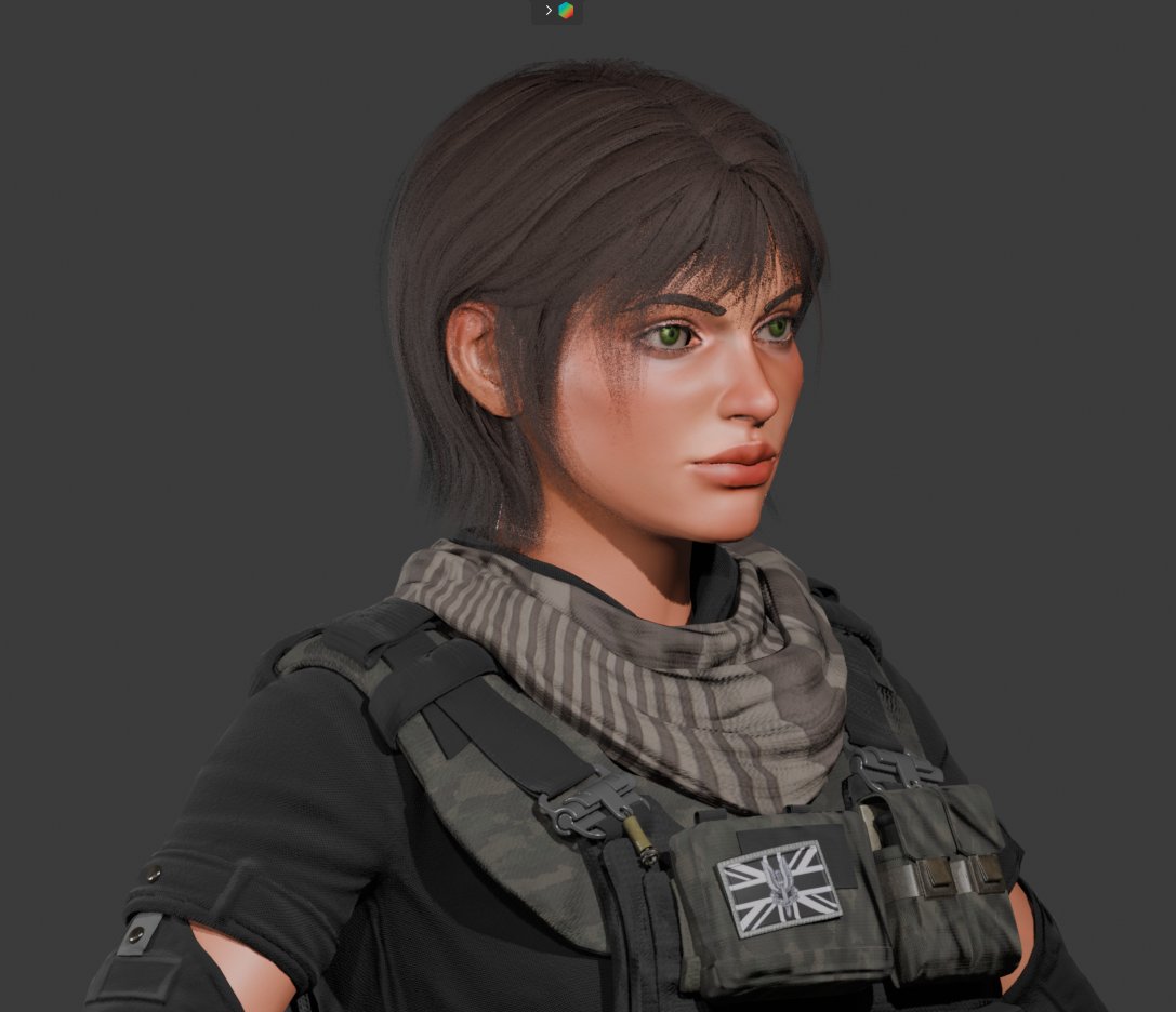 b_j_mary's tweet photo. I’ll spice up the topic of Inktober a bit with a spoiler for the upcoming model. So far, I’ve been having problems with the rig, so I can’t finish it. But I already like how it turned out. I chose her outfit based on the style of MW4.

#ocdesign #blender #3d #3drender https://t.co/c9p4QuPIqp