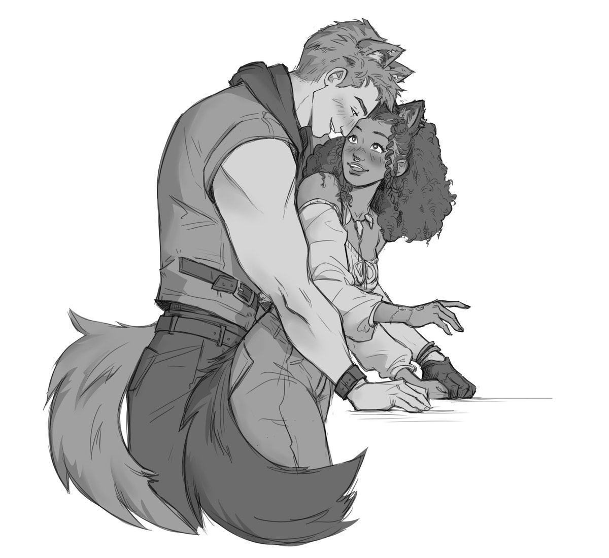 Eevees_Hobbies's tweet photo. I just know I would enjoy doing everyday things with you, Valko. 

If I’m being honest, I think that’s how the habit of loving you started. 

I began to slot you into the idea of my everyday life: the smell of coffee brewing in the morning, the sound of your tail tapping against the counter, the feel of you pressed into me as I cook us a warm meal. 

Loving you is a habit I’ve already built, and a habit I don’t ever intend to break. 

Thank you to the oh-so incredibly talented @serenasketchess for this commission. 

#BringValkoBack #ValkoIsLoved #LadsIs6Li