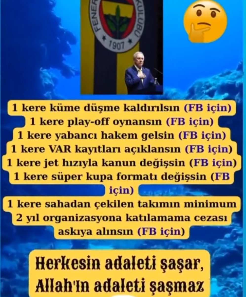 Gltsyli1905's tweet photo. Şimdi bunu👇🏻 hiçbir Fenerbahçe'liye
— Anlatamazsin.😊
Sorsan YAPI var, Galatasaray Kollanıyor,
Fener Doğranıyor, Bunlar👇🏻olmadı zaten. https://t.co/5k63bEj2Ow
