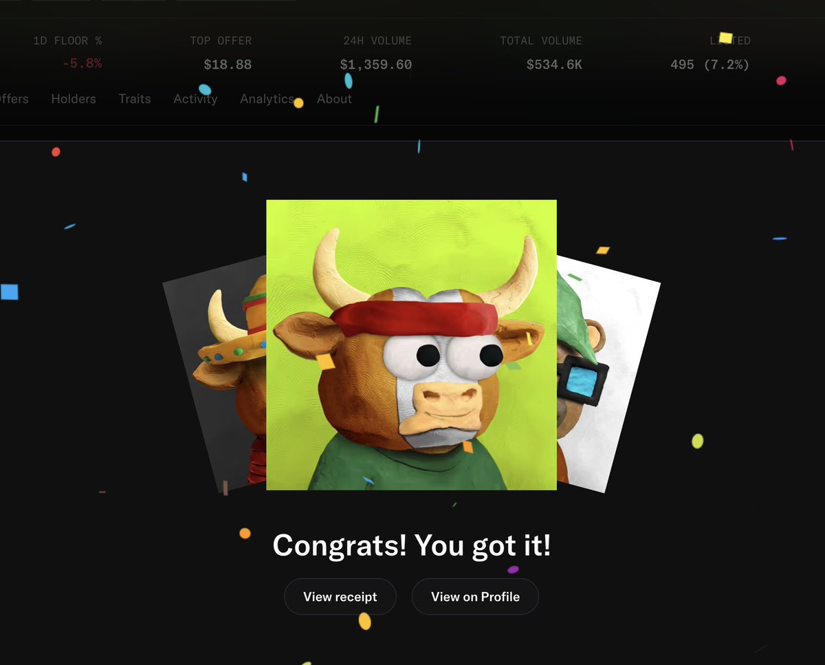 Ape_ontop's tweet photo. Had to sweep 10 @Brrrbon_'s.

The art and the community are too good to only have a $20 floor price.

Onwards and upwards 🚀 https://t.co/QPJSMokim3