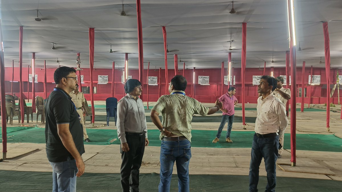 CEOWestBengal's tweet photo. 'Ensuring Smooth and Efficient Poll Preparedness'
Glimpses from the visit of DCRC venue (Kabi Sukanta Teachers' Training Institute)by DEO Purba Medinipur along with officials for upcoming bye election at Nandigram AC of Purba Medinipur district of West Bengal.
#ByeElections #DCRC https://t.co/fVp7w9hZwJ