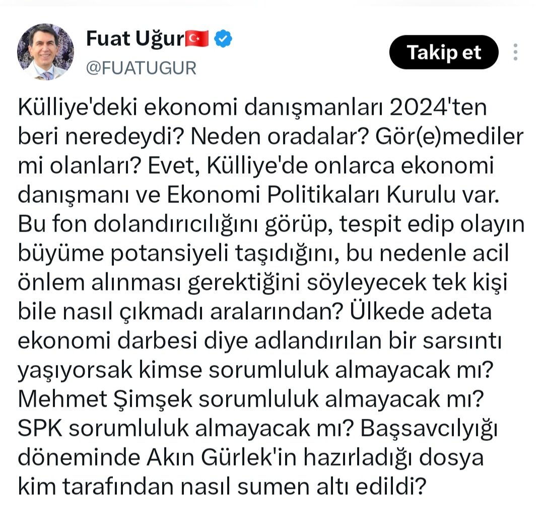 yaylamaz's tweet photo. Evet,
Herkes bunu soruyor, herkes bunu konuşuyor.
Neden?
#FonSkandalı #Fon #SPK #SPKSkandalı https://t.co/8HavXALdc0