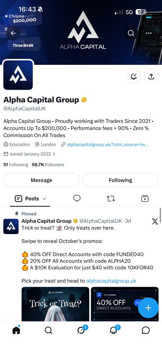 MrPiNice's tweet photo. @iTrades7 @AlphaCapitalUK @madeinwings @PropFirmStars @iTrades7 bring it on 💯💯💯 https://t.co/BlBshI6QNj