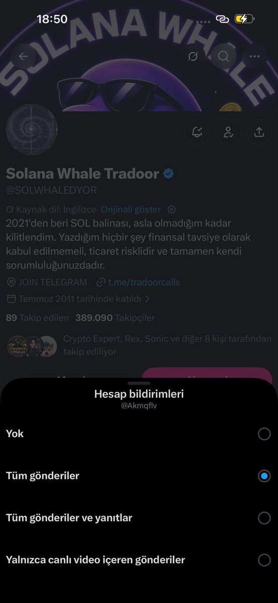 Akmqflv's tweet photo. @Crypto__Haris @SOLWHALEDYOR Done https://t.co/MKWgH9Omhm