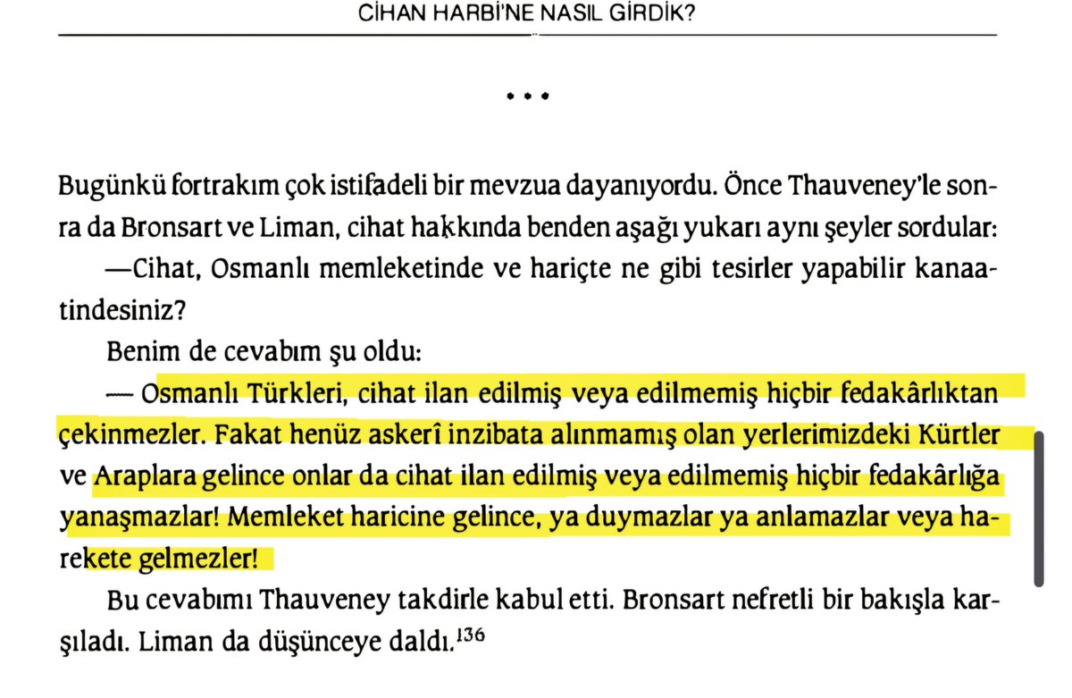 TanselBaydur's tweet photo. O sırada Kazım Karabekir:

"Aşiretlerin kıymet ve kabiliyetlerini yakından bildiğim için bunların cephelerde kullanılmasının aleyhinde idim."

"Osmanlı Türkleri, cihat ilan edilmiş veya edilmemiş hiçbir fedakârlıktan çekinmezler. Fakat henüz askerî inzibata alınmamış olan yerlerimizdeki Kürtler ve Araplara gelince onlar da cihat ilan edilmiş veya edilmemiş hiçbir fedakârlığa yanaşmazlar! Memleket haricine gelince, ya duymazlar ya anlamazlar veya harekete gelmezler!"

Özellikle Şuayyibe Muharebesi'nden önce Kâzım Paşa, Süleyman Askeri'yi aşiretlere güvenmemesi konusunda uyardı ve İngiliz ordusu karşısında kolayca dağılacaklarını söyledi. Süleyman Askeri dinlemedi. Şuayyibe'de aşiretler dağılıp kaçmakla kalmadı Türk askerlerine saldırdılar.   Süleyman Askeri de arkalarından "köpekler kadar olamadınız" diye bağırdı. Sonra da kendi kafasına sıktı.