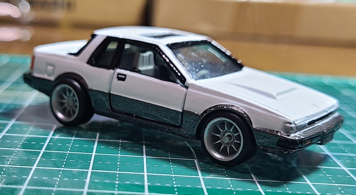 ash_0305's tweet photo. トミカ　S12　シルビア　トミカプレミアム仕様　リペイントカスタム https://t.co/yxIR3Nwtn2