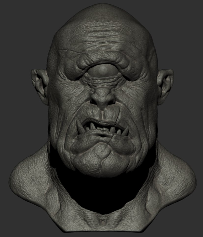 eugenexedge's tweet photo. Cyclops speed sculpt for Sculptober, 1.3 hours. I'll try to keep up with it when I have time https://t.co/PhvEn5SgxB