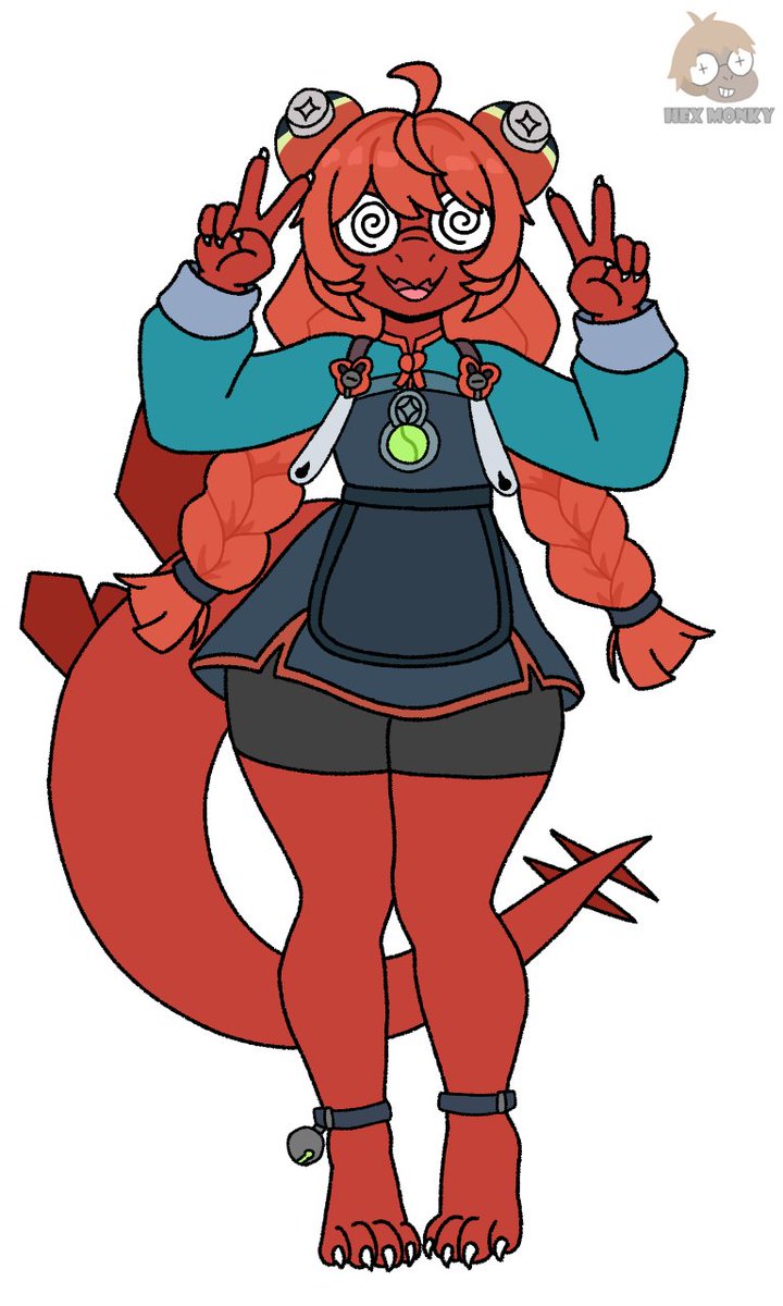 Hex_Monky's tweet photo. Version alternativa con el tono standar del cabello de Lottie 🐐 https://t.co/Ff87HklB1S