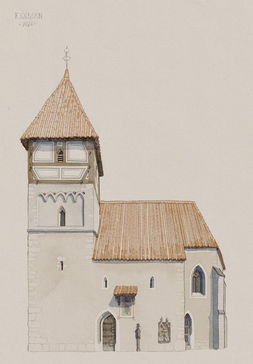 ClippyMagic's tweet photo. little church sketch, germany 15th century

made with #procreate on ipad https://t.co/o1NNznfNR9