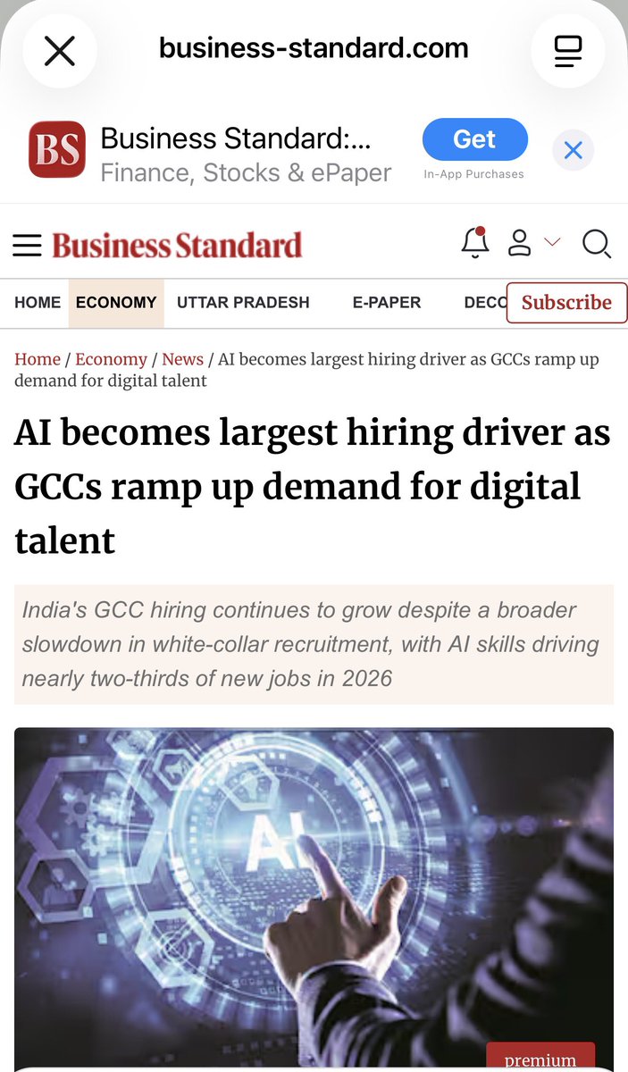 SanDiegoKnight's tweet photo. 🚨 INDIA’S GCC HIRING IS ACCELERATING.

In 2025, India’s Global Capability Centers hired about 454,000 people.

In 2026, they’re projected to hire 510,452. That’s another 12% increase.

227,991 were already hired in the first half of 2026 alone.

India now has 2,100+ GCCs employing roughly 2.4 million people.

These aren’t just call-center jobs.

More than 45% of new GCC hiring is now concentrated in engineering, AI, cloud and product roles.

As American white-collar hiring weakens, offshore capacity is accelerating.

The policy question is simple:

Are we competing to keep these jobs in America, or financing their migration overseas?

@JDVance @StephenM @SecScottBessent @realDonaldTrump @berniemoreno