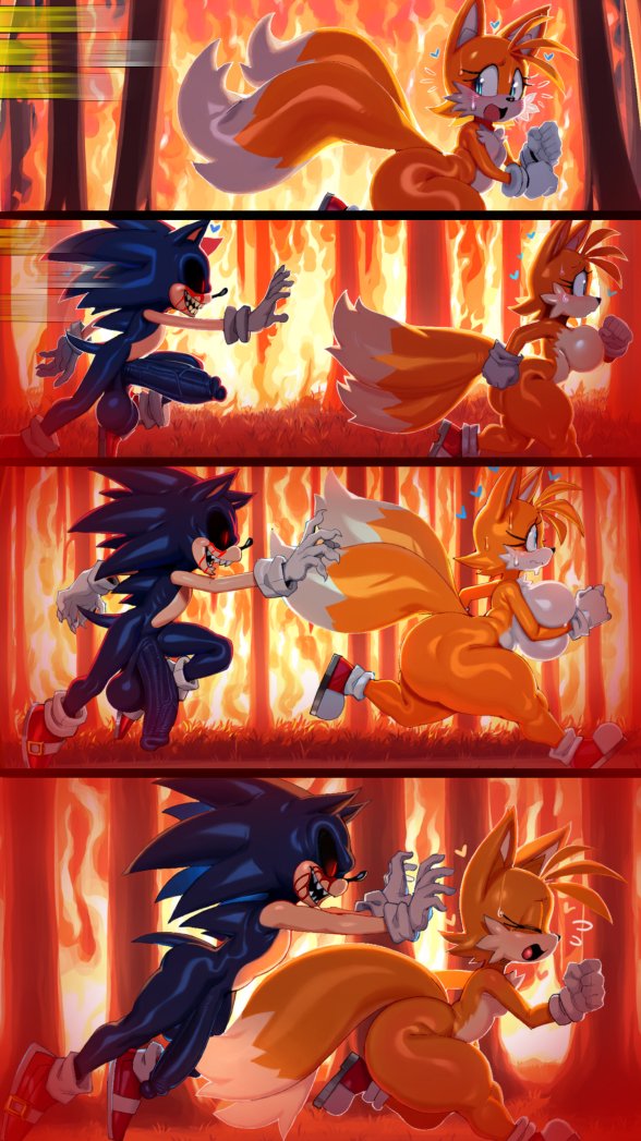 DreamcastersAI's tweet photo. 🎃 HALLOWEEN SPECIAL 1/3 🎃

TAILS THE FOX X SONIC.EXE || SONIC https://t.co/873nnDkEUO