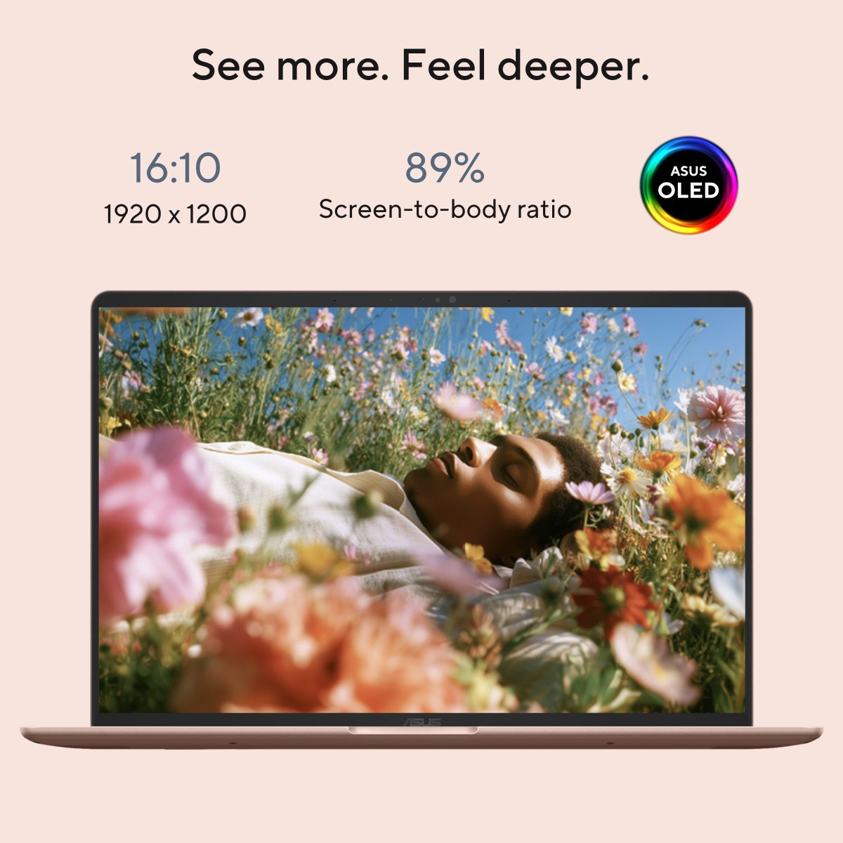 ASUS's tweet photo. Meet the #ASUS #Zenbook 14, with an OLED display, 30+ hours of battery life, and a refined 1.1 kg design.

Finished with our exclusive Ceraluminum™ material and colorways, it’s designed to feel personal to you.

✨Discover more: https://t.co/dgNwOZgE0s

#DesignYouCanFeel https://t.co/TcfrHmkn2A
