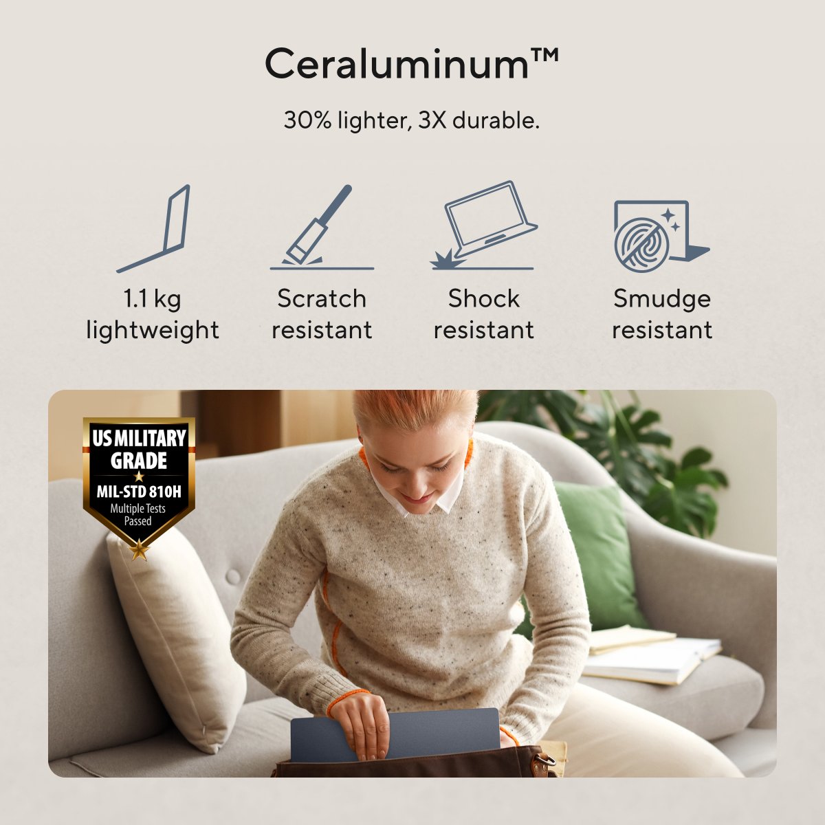 ASUS's tweet photo. Meet the #ASUS #Zenbook 14, with an OLED display, 30+ hours of battery life, and a refined 1.1 kg design.

Finished with our exclusive Ceraluminum™ material and colorways, it’s designed to feel personal to you.

✨Discover more: https://t.co/dgNwOZgE0s

#DesignYouCanFeel https://t.co/TcfrHmkn2A