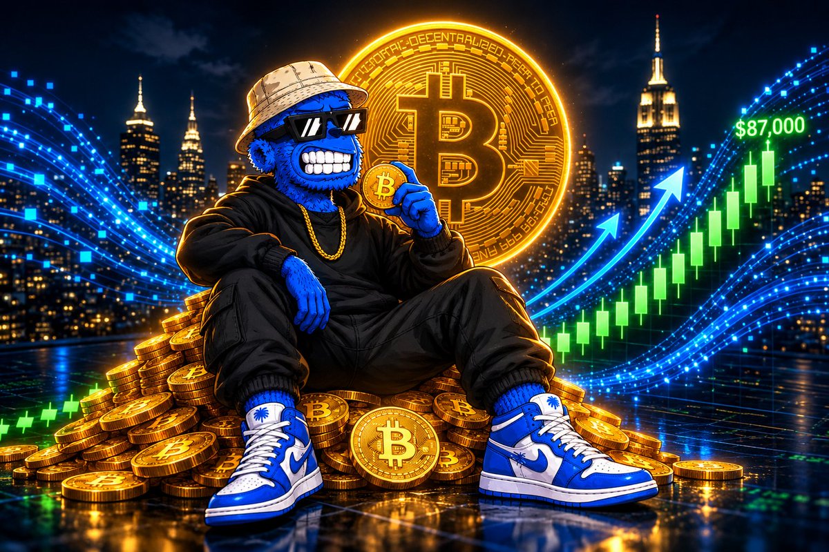 Sergiok64's tweet photo. Bitcoin just ripped to $87k on a monster $2.4B ETF inflow week and soft US jobs data. Pulled back a bit since, but institutions are still stacking hard. Uptober vibes still alive. https://t.co/Ov7R2XAtvG