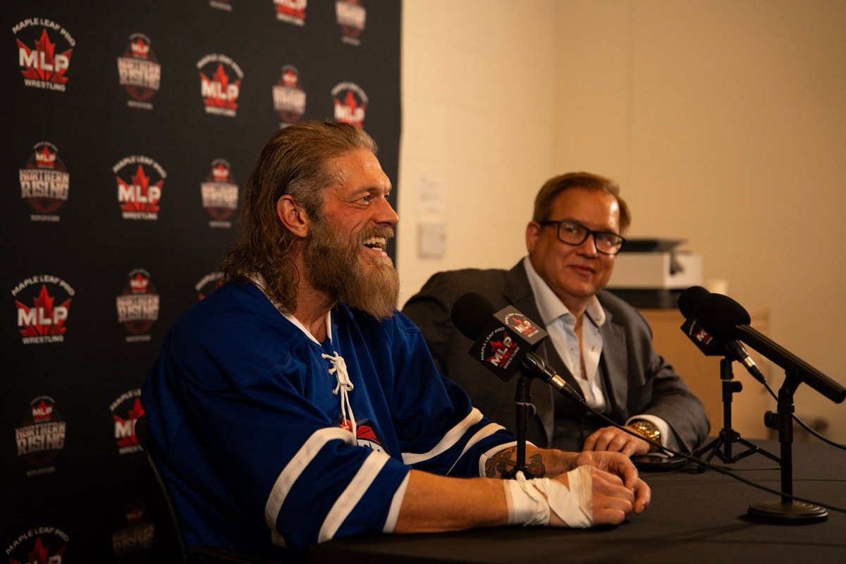 MapleLeafPW's tweet photo. In case you missed it, go check out the post event press conference for #MLPNorthernRising featuring @RatedRCope, @ScottDAmore, @Walking_Weapon &amp; @TheDonCallis now on official MLP YouTube channel!

https://t.co/D23vNygsZj https://t.co/eg6rlDyggJ