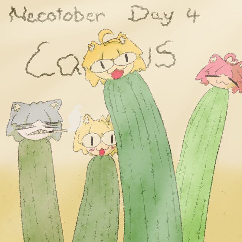 _5_1_7_4_0_'s tweet photo. Day 4 Cactus

#necotober #necotober2026 https://t.co/1aHypJThqA