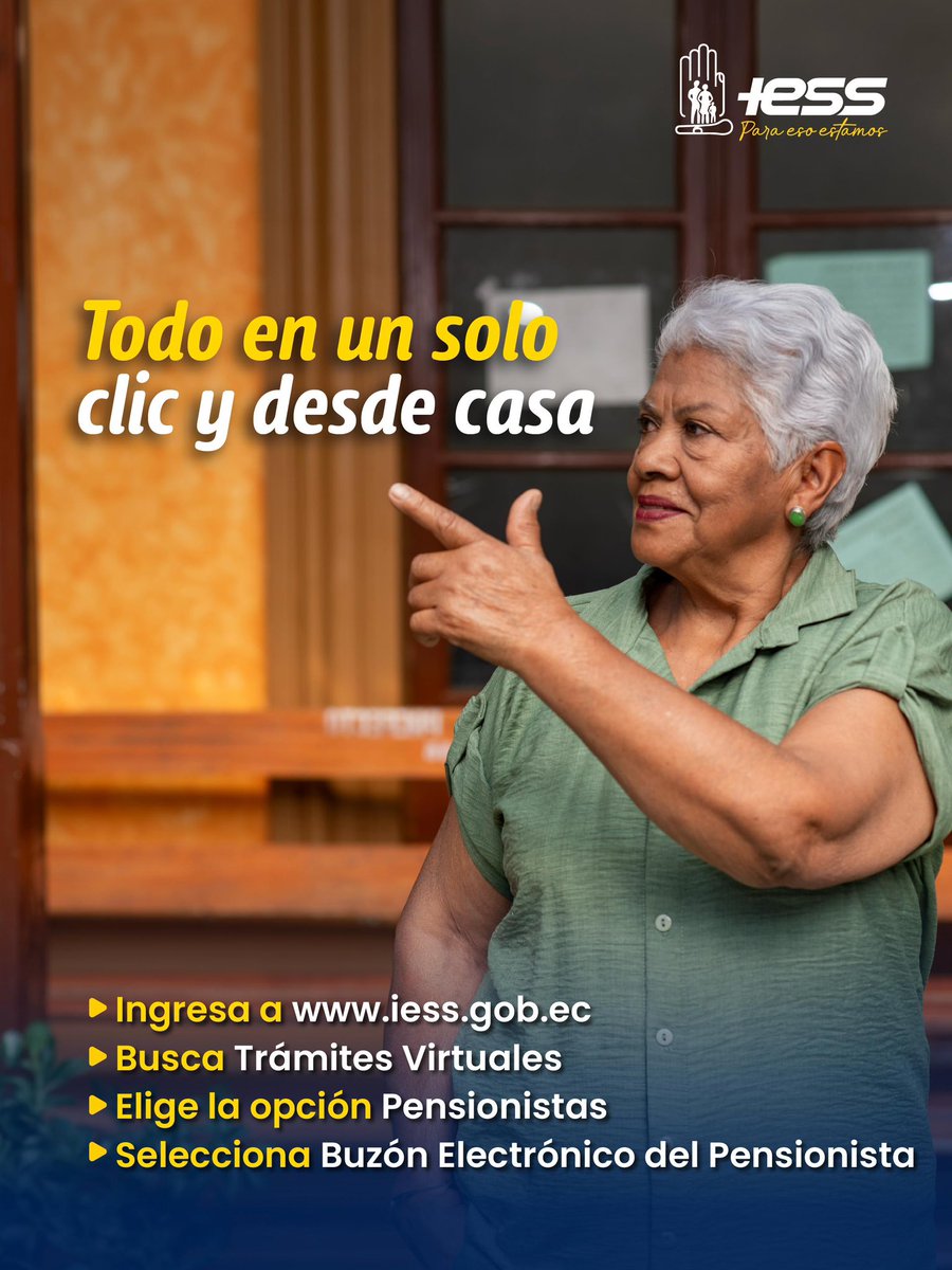 IESSec's tweet photo. ¡Que ningún aviso te tome por sorpresa! 🤔

Con el Buzón del Pensionista todas las notificaciones del #IESS están en un solo lugar. 📬

✅ Seguro y oportuno.
 
#IESS
#ParaEsoEstamos https://t.co/pMfVWhJG3h